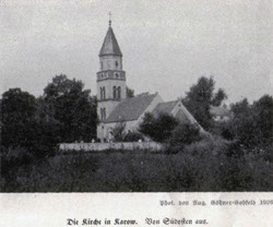 Ein altes Foto von der Kirche
